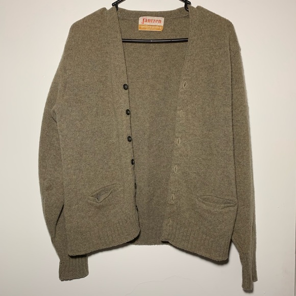 Vintage Army Green Cardigan - Kurt Cobain cardigan - Picture 1 of 3